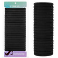 Ithyes Elastic Hair Ties - 20 Pcs Thick Hair Bands, No Damage Scrunchies for Women & Men, Black Hair Bobbles & Ponytail Holders